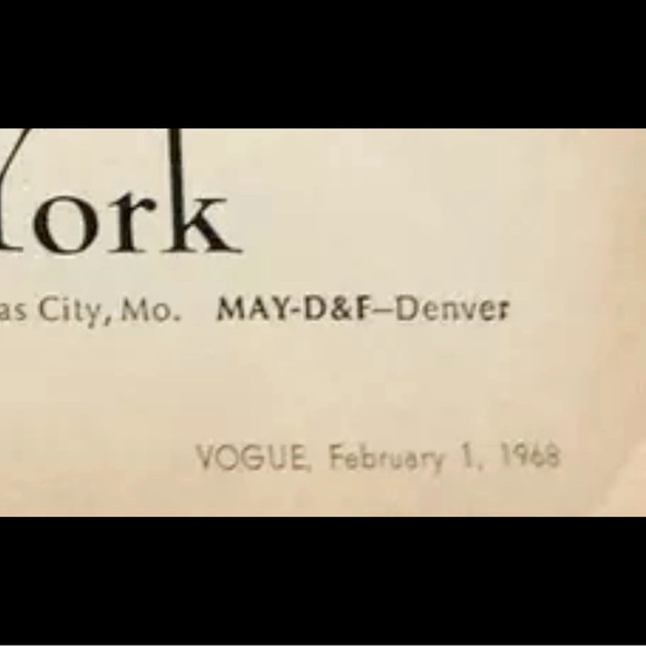 Original 1968 Christian Dior Anglo Fabrics Vintage Luxury Press Advertisement - Picture 2 of 2